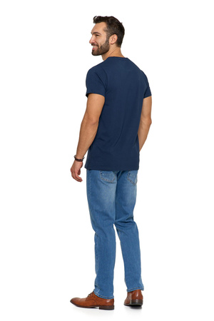 T-Shirt Męski PREMIUM Koszulka na Krótki Rękaw Bawełna Czesana MORAJ