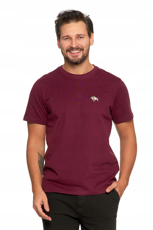 Koszulka T-SHIRT MĘSKI Bluzka z krótkim rękawem Haft Byka MORAJ 