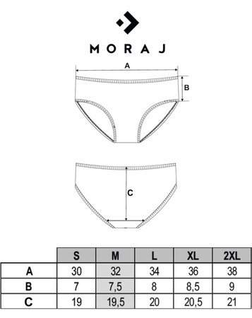 Figi Damskie Bikini Majtki Bawełniane Koronka Wygodne Modne 4-pak MORAJ 