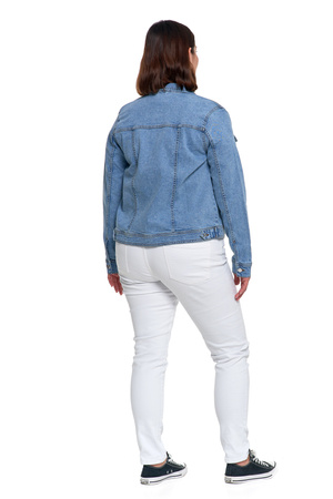 JEANSOWA KURTKA DAMSKA KLASYCZNA JEANS MODNA STYLOWA PRZEJŚCIOWA MORAJ