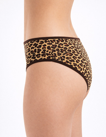 FIGI DAMSKIE KLASYCZNE ZWIERZĘCY WZÓR GŁADKIE MAJTKI MORAJ 4-PAK