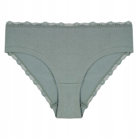 Figi Damskie Klasyczne Bawełna Bikini Majtki Koronka MORAJ Zestaw 4-PAK 