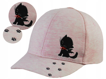 CZAPKA Z DASZKIEM dziecięca dla dziecka urocza Kot