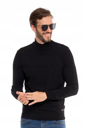 Elegancki SWETER MĘSKI Półgolf Klasyczny Stylowy Sweterek Ze Stójką MORAJ 