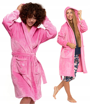 Wygodny Szlafrok Damski Ciepły Miękki MORAJ