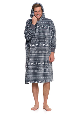 KOCOBLUZA CIEPŁA DUŻA BLUZA Z KAPTUREM KOC NA ZIMĘ OVERSIZE MORAJ
