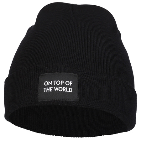 CZAPKA DAMSKA ZIMOWA PRĄŻKOWANA BEANIE NA CHŁODNE DNI MODNA NASZYWKA MORAJ