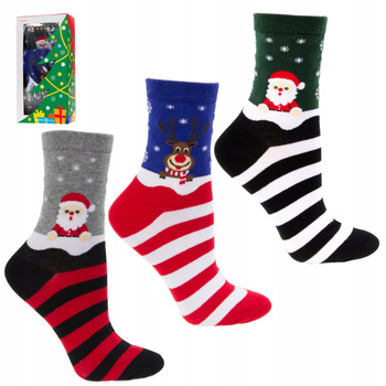 Skarpety Świąteczne Moraj PUDEŁKO NA PREZENT