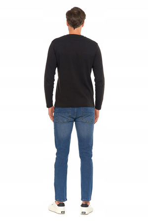 KOSZULKA MĘSKA Na Długi Rękaw Longsleeve Gładka Klasyczna Prosta MORAJ 
