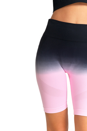 Krótkie LEGGINSY DAMSKIE Kolarki Bezszwowe Push-Up Wysoki Stan MORAJ 