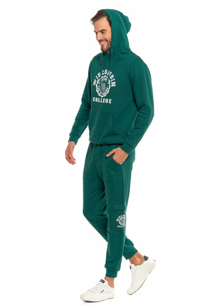 BLUZA MĘSKA MORAJ z Kapturem Przez Głowę Klasyczna z Nadrukiem MORAJ 