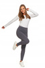 Legginsy Damskie Modelujące Sylwetkę Treningowe Getry Sportowe MORAJ 