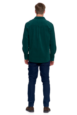 KOSZULA MĘSKA SZTRUKSOWA BAWEŁNIANA DŁUGI RĘKAW KLASYCZNA MODNA MORAJ