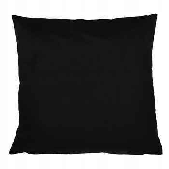 Poszewka dekoracyjna ozdobna Klasyczna Gładka Czarna 45x45 cm MORAJ
