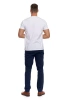 T-SHIRT MĘSKI MORAJ KOSZULKA KRÓTKI RĘKAW PROSTA ROZPINANY DEKOLT MODNA