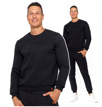 Bluza Męska Dresowa Ciepła bawełniana MORAJ