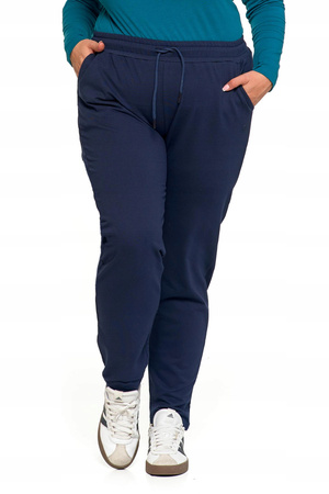 SPODNIE DRESOWE Damskie Klasyczne Proste Bez Ściągacza Plus Size MORAJ
