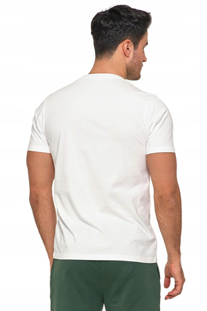 T-Shirt Męski Klasyczny Biały Koszulka Krótki Rękaw z Nadrukiem MORAJ 