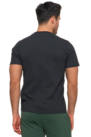 T-Shirt Męski Klasyczny Bawełniany na Krótki Rękaw Modne Wzory MORAJ 
