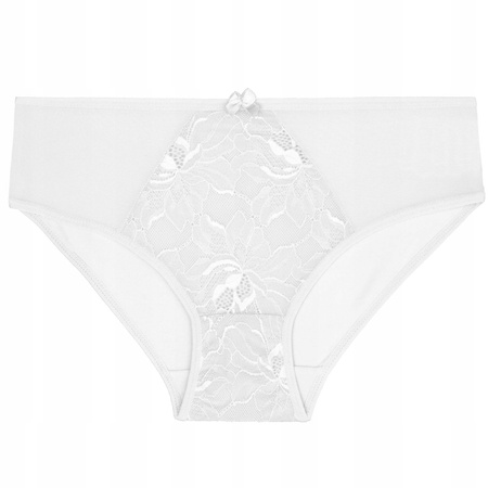 Figi Damskie Bikini Majtki Bawełniane Koronka Wygodne Modne 3 szt. MORAJ 