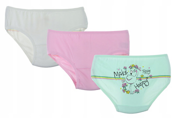 MORAJ Figi Majtki Dziewczęce 3szt. Flaming