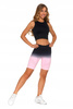 TOP SPORTOWY DAMSKI CROP TOP PRĄŻKOWANY ELASTYCZNY KRÓTKA BOKSERKA MORAJ 