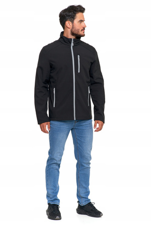 Kurtka SOFTSHELL Męska Przejściowa Wiatroszczelna bez kaptura MORAJ