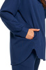 Elegancka BLUZA DAMSKA Oversize z Kapturem Stylowa Dekolt Serek MORAJ
