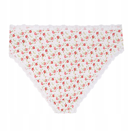 Figi Damskie Klasyczne Bawełna Bikini Majtki Koronka MORAJ Zestaw 6-PAK 
