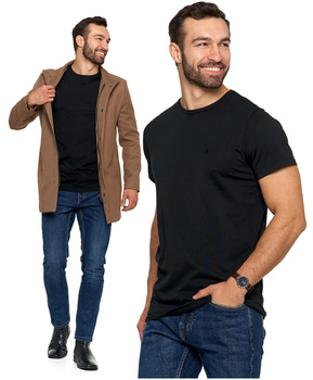 T-Shirt Męski PREMIUM Koszulka na Krótki Rękaw Bawełna Czesana MORAJ