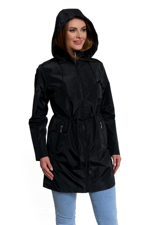 KURTKA DAMSKA PRZEJŚCIOWA Z KAPTUREM PARKA ELEGANCKI PŁASZCZ MORAJ