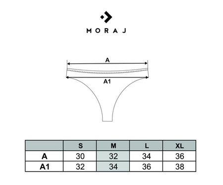 MORAJ Stringi Damskie Laserowo Cięte 