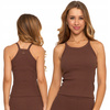 TOP DAMSKI Sportowa Koszulka Bez Rękawów Prążkowana Stylowa MORAJ