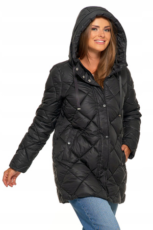 KURTKA DAMSKA PIKOWANA z Kapturem Przejściowa na Jesień Wiosnę MORAJ