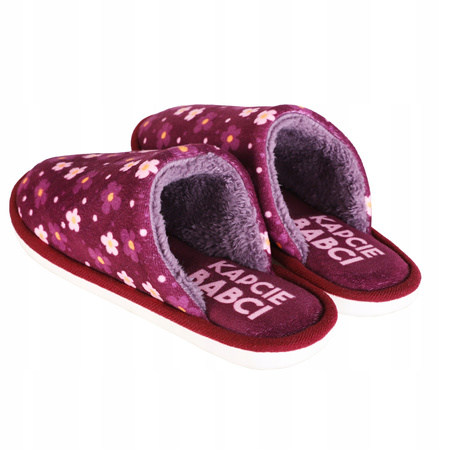 Kapcie Damskie Papcie Ciepłe Klapki Domowe PREZENT Dzień Babci MORAJ