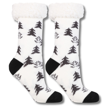 GRUBE SKARPETY BAMBOSZE NA PREZENT ŚWIĄTECZNE SKARPETKI CIEPŁE MORAJ R. UNI