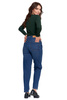 SPODNIE MOM FIT JEANSOWE DAMSKIE WYSOKI STAN LUŹNE MODNE JEANSY MORAJ