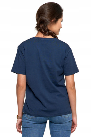 T-Shirt Damski Bawełna PREMIUM Wygodna Luźna Koszulka Gładka MORAJ 