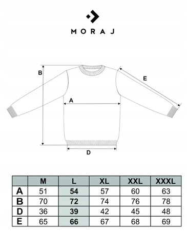 SWETER MĘSKI Klasyczny Elegancki Bawełniany Okrągły Dekolt Szary MORAJ 