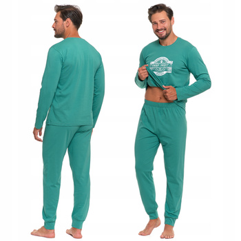 PIŻAMA MĘSKA Bawełniana Długi Rękaw i Spodnie Klasyczna Wygodna MORAJ