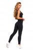 Legginsy Damskie Sportowe Wysoki Stan Kryjące Prążkowane Wygodne MORAJ