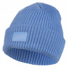 Czapka Damska Zimowa Beanie klasyczna z naszywką Modna Ciepła Prążek MORAJ