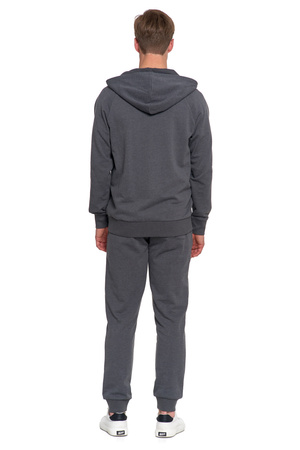 BLUZA MĘSKA KLASYCZNA ROZPINANA GŁADKA Z KAPTUREM WYGODNA MORAJ