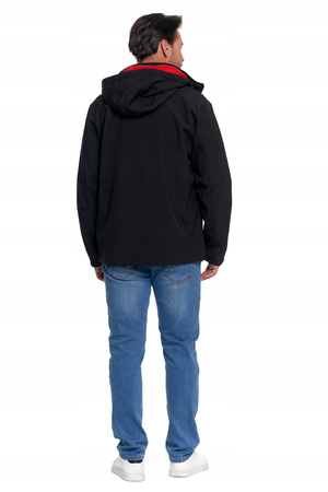 KURTKA MĘSKA Softshell Przejściowa Wodoodporna Odpinany Kaptur MORAJ