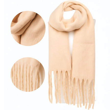 SZAL DAMSKI CIEPŁY SZALIK MORAJ GŁADKI KLASYCZNY DŁUGI NA ZIMĘ MIĘKKI