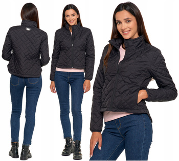 KURTKA DAMSKA Przejściowa Pikowana Rozpinana ze Stójką MORAJ