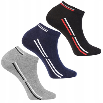 Skarpetki Męskie Stopki Do Kostki Bawełniane Wygodne 3-pary MORAJ