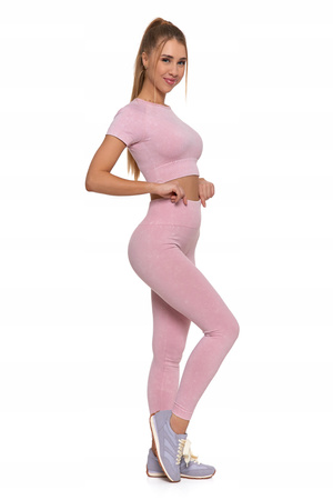 Legginsy Damskie Sportowe Wysoki Stan Kryjące Elastyczne Wygodne MORAJ