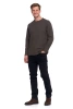 KOSZULKA MĘSKA Z DŁUGIM RĘKAWEM LONGSLEEVE STRUKTURA MODNY MORAJ