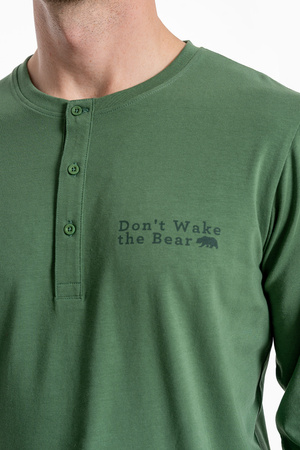 PIŻAMA MĘSKA DWUCZĘŚCIOWA DŁUGI RĘKAW I SPODNIE WYGODNA STYLOWA MORAJ